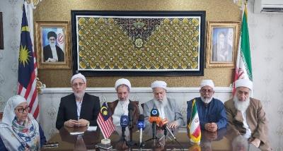 press conference of the delegation of Iranian religious scholars in Malaysia
