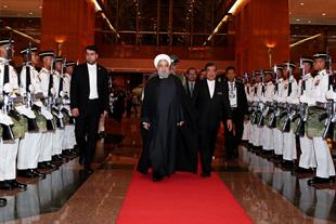 استقبال رسمی از جناب دکتر روحانی